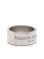 Maison Margiela bague argentée à logo gravé