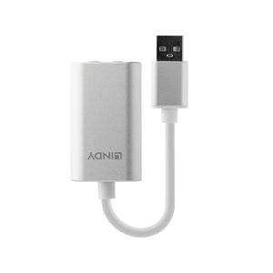 LINDY Audio Converter USB Typ A auf Audio Konverter [USB - Jackplug]