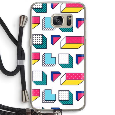 8-bit N°7: Samsung Galaxy S7 Transparant Hoesje met koord
