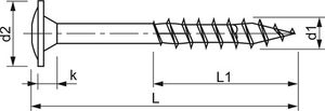 Spax-s tellerkopf t30 wirox 6x180