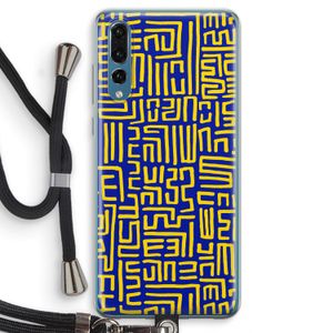 Majorelle Blue Print: Huawei P20 Pro Transparant Hoesje met koord