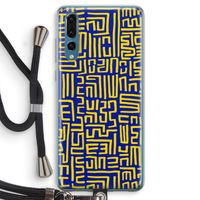 Majorelle Blue Print: Huawei P20 Pro Transparant Hoesje met koord