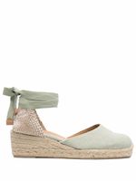 Castañer espadrilles Carina compensées - Vert