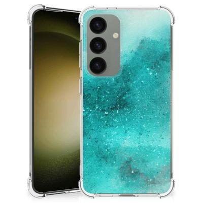 Back Cover Samsung Galaxy S24 Painting Blue Back Cover Samsung Galaxy S24 Painting Blue