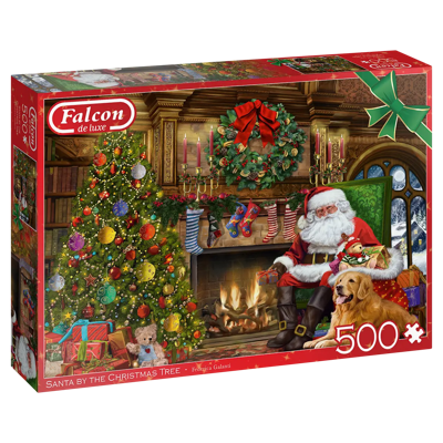 Santa by the Fireplace Puzzel 500 Stukjes