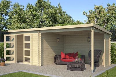 Outdoor Life Products | Tuinhuis met Overkapping Manuel 600 x 275