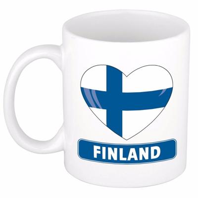 I Love Hartje Finland koffiemok - beker - wit - 300 ml - supporters