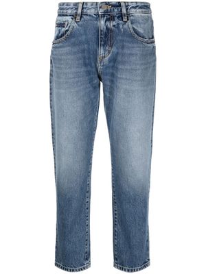 ICON DENIM jean slim à coupe courte - Bleu