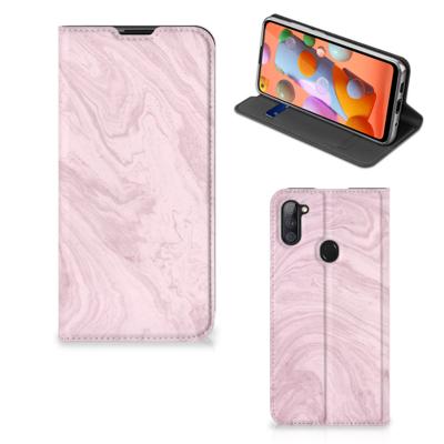 Samsung Galaxy M11 | A11 | Standcase | Marble Pink - Origineel Cadeau Vriendin