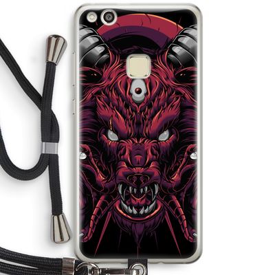 Hell Hound and Serpents: Huawei Ascend P10 Lite Transparant Hoesje met koord