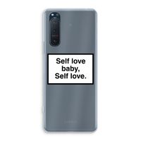 Self love: Sony Xperia 5 II Transparant Hoesje