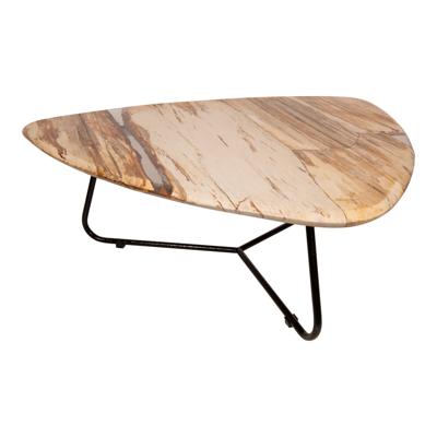 Deeba Salontafel Versteend Hout 95cm