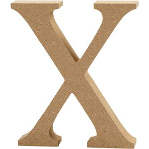 Creotime houten letter X 8 cm