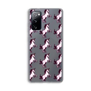 Musketon Unicorn: Samsung Galaxy S20 FE / S20 FE 5G Transparant Hoesje
