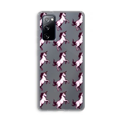 Musketon Unicorn: Samsung Galaxy S20 FE / S20 FE 5G Transparant Hoesje