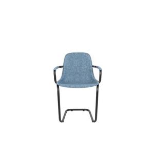 Zuiver Thirsty Eetkamerstoelen met armleuning Blauw - Set van 2