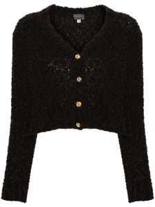 Versace Pre-Owned cardigan en tweed (années 2000) - Marron