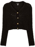 Versace Pre-Owned cardigan en tweed (années 2000) - Marron