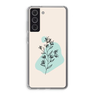 Violets are blue: Samsung Galaxy S21 FE Transparant Hoesje