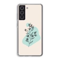 Violets are blue: Samsung Galaxy S21 FE Transparant Hoesje