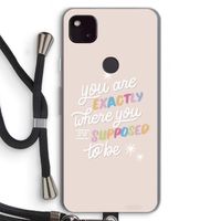 Right Place: Pixel 4a 5G Transparant Hoesje met koord