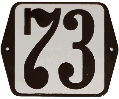 Huisnummer standaard nummer 73 - Warentuin mix