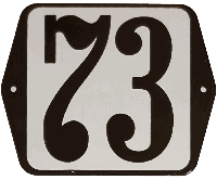 Huisnummer standaard nummer 73 - Warentuin mix