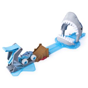 Monster Jam , officiële Megalodon Mayhem-speelset met exclusieve metalen Megalodon-monstertruck op een schaal van 1:64.