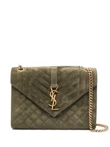 Saint Laurent sac porté épaule Cassandra médium - Vert