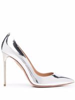 Aquazzura escarpins Purist à effet métallisé 105 mm - Argent