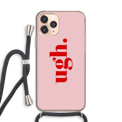 Ugh: iPhone 11 Pro Transparant Hoesje met koord