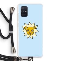 Kleine leeuw: Samsung Galaxy A71 Transparant Hoesje met koord