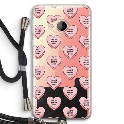 Chicks before dicks: HTC U Play Transparant Hoesje met koord