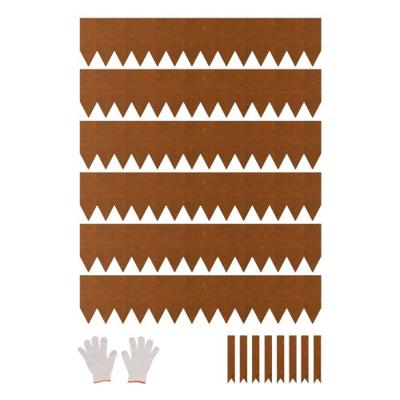 VEVOR 6-packs 40 x 8 inch stalen landschapsranden, weerbestendig voor tuin en gazon