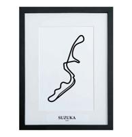 Formule 1 Circuit Suzuka 3D Print - Zwart
