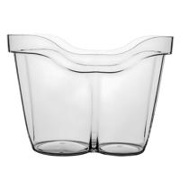 MPDrink Wijnkoeler Lyon - transparant - PC kunststof - 23x32x23 cm - IJsemmer - wijnfles koeler - du