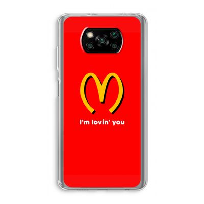 I'm lovin' you: Xiaomi Poco X3 Pro Transparant Hoesje