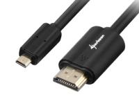 Sharkoon 1.5m, HDMI/Micro HDMI HDMI kabel 1,5 m HDMI Type A (Standaard) HDMI Type D (Micro) Zwart - thumbnail