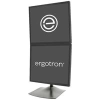Ergotron DS100 Monitor-tafelbeugel Aantal monteerbare displays: 2 Display(s) 25,4 cm (10) - 68,6 cm (27) Zwart Kantelbaar, Zwenkbaar, Staand