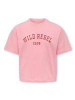 Kids ONLY winter top meisjes - roze - KogJasmine - box fit, korte mouw