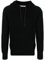 Fileria hoodie léger en laine vierge - Noir
