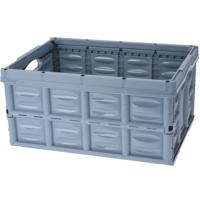 Vouwkrat - blauw - 53 x 40 x 26 cm - 45 liter - inklapbaar - boodschappenkrat -kratje