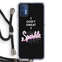 Sparkle quote: Motorola Moto G9 Plus Transparant Hoesje met koord