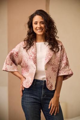 Helena Hart Blazer Pien 7740 Blazers Brokaat