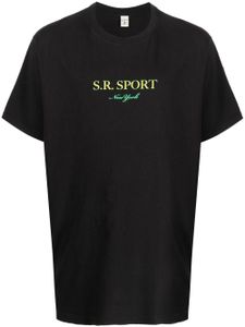 Sporty & Rich t-shirt à logo imprimé - Noir