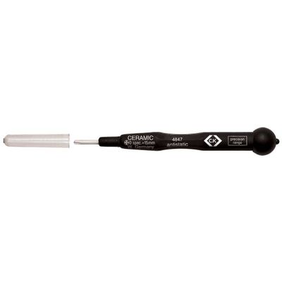 C.K T4847 Elektronica en fijnmechanica Kruiskop schroevendraaier PH 0 Koplengte: 15 mm DIN EN 61340-2 C.K T4847 Elektronica en fijnmechanica Kruiskop schroevendraaier PH 0 Koplengte: 15 mm DIN EN 61340-2