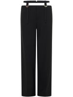 Dion Lee pantalon à taille à boucle - Noir