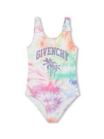 Givenchy Kids maillot de bain tie-dye à logo imprimé - Blanc - thumbnail