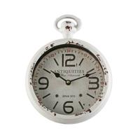 Muurklok Versa Antiques Wit Staal Vintage 4,5 x 28 x 22 cm