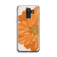Orange Ellila flower: Samsung Galaxy J8 (2018) Transparant Hoesje